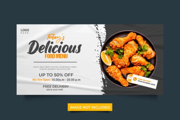 Download Food Web Banner Template Design - Food Collection