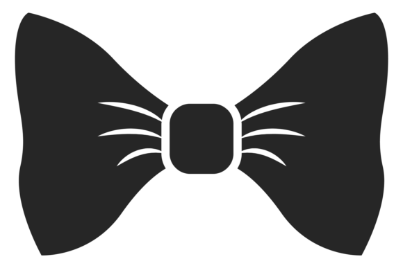 Download Bow Tie Black Silhouette Icon. Necktie S - Black silhouette Collection