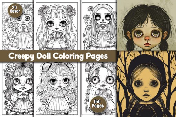 Download Creepy Doll Coloring Pages - Creepy doll Collection