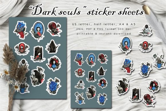 Download Gothic Illustration Stickers - Sticker Collection