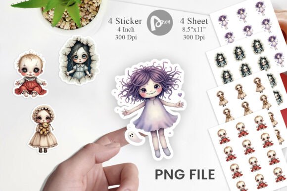 Download Haunted Doll Spirits Sticker - Sticker Collection