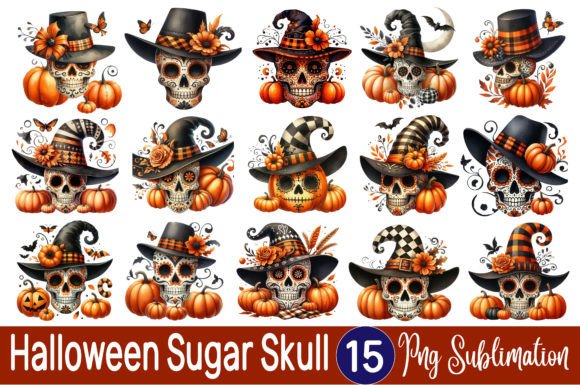 Download Halloween Sugar Skull Sublimation Bundle - Skull sublimation Collection