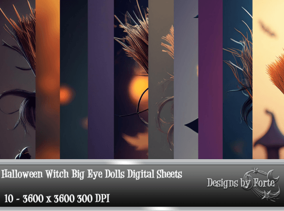 Download Halloween Witch Big Eye Doll Backgrounds - Premium Resources